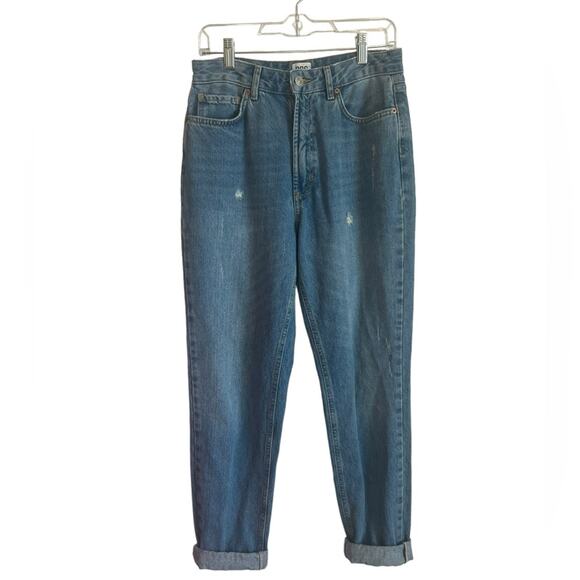 BDG Urban Outfitters Mom Jeans Women 28 Blue Distressed High Rise Relaxed Spring - Picture 1 of 11